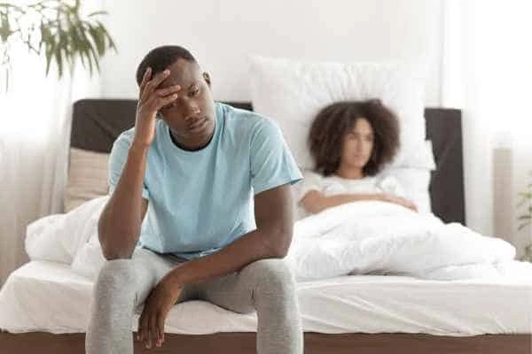 Man upset about ED symptoms Feltham