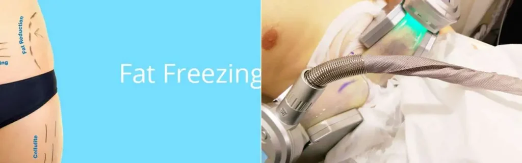 multi areas of a persons body having coolsculpting Feltham treatment