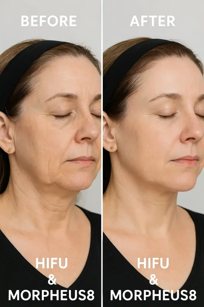HIFU & Morpheus8 treatment results Feltham - book in today!