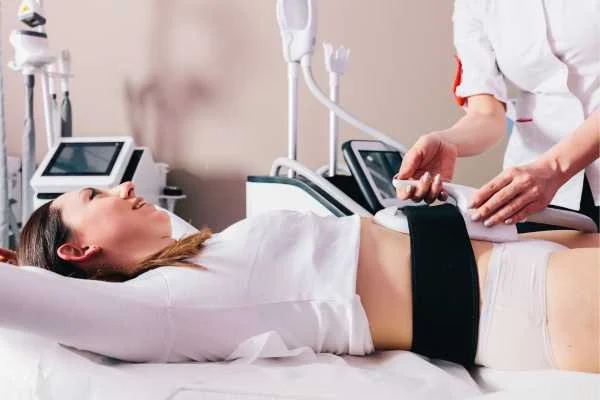 woman having body sculpting to help improve her body image and her mental health Feltham