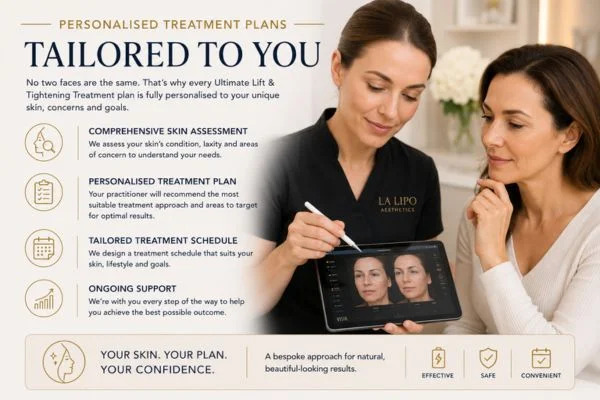 book a consultation about your ultimate lift and tighten treatment Feltham