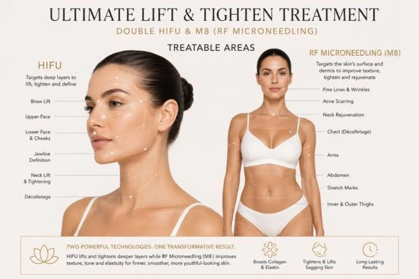 Areas of the body that can be treated - ultimate skin tighten treatment Feltham